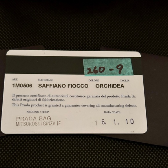 Prada Saffiano Fiocco Bow Zippy Long Wallet in the color Orchidea. With COA - Picture 4 of 15